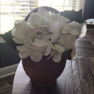 Primitive basket shaped vase